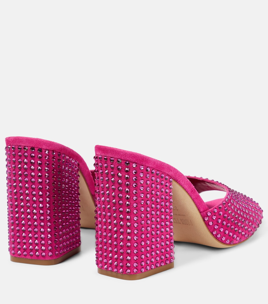Holly Anja embellished suede mules | Paris Texas