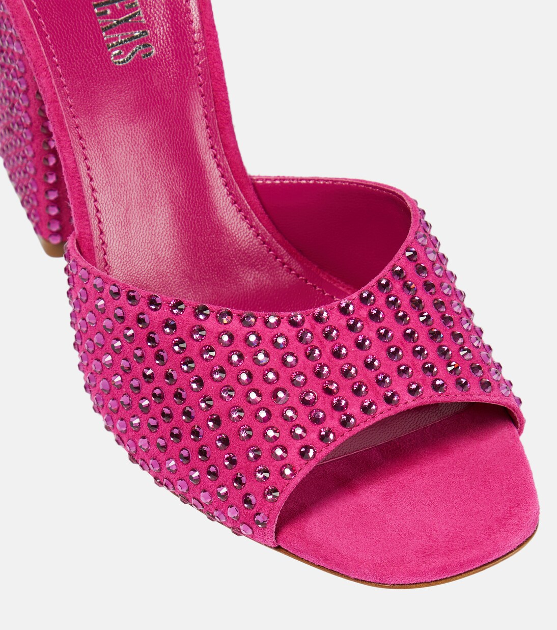 Holly Anja embellished suede mules | Paris Texas