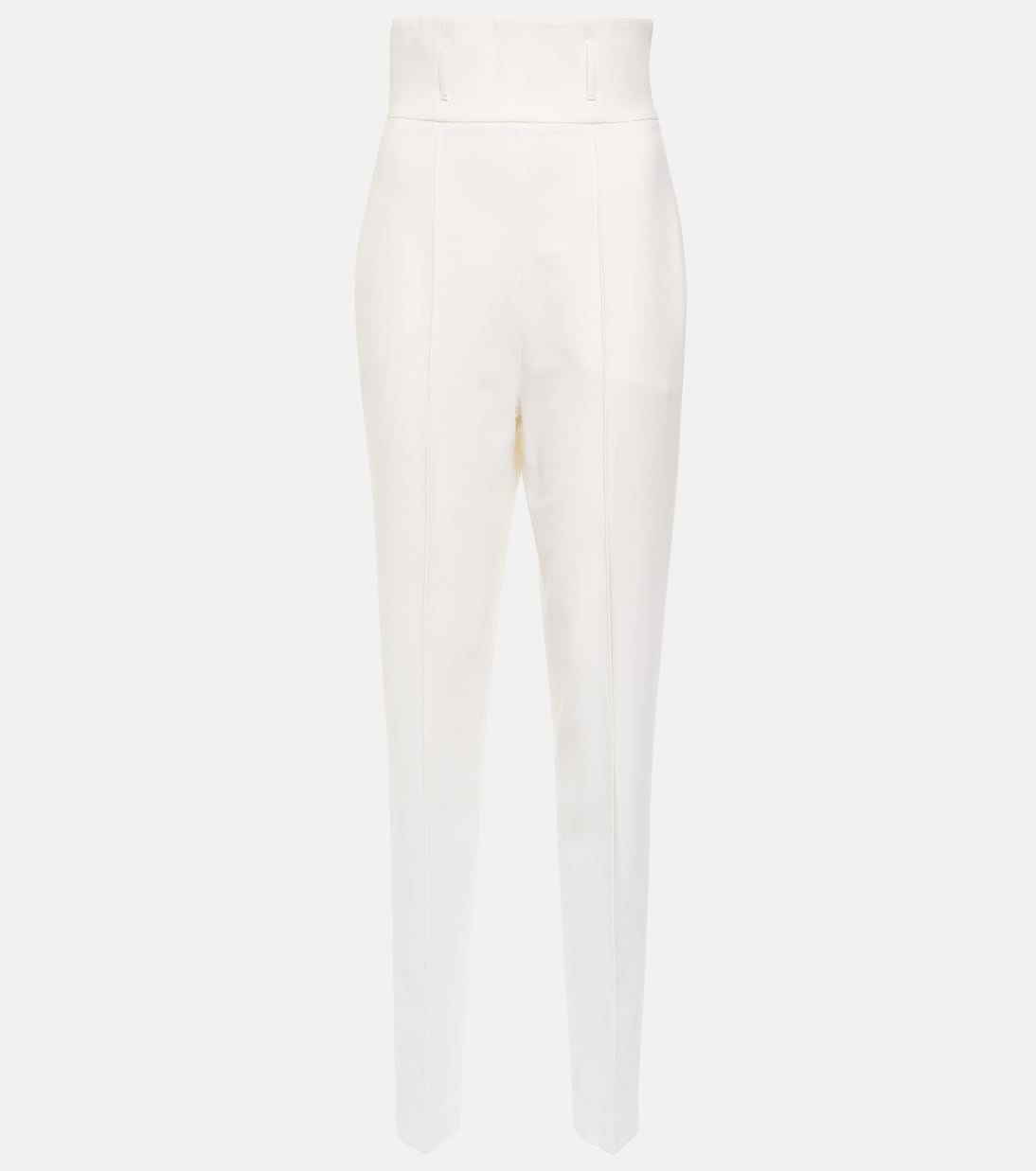 Bridal slim wool-blend pants | Nensi Dojaka