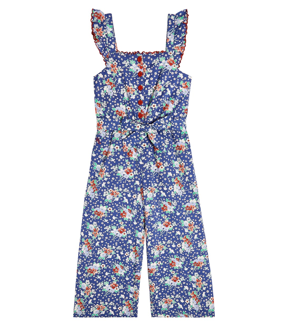 Floral-printed cotton jumpsuit | Polo Ralph Lauren Kids