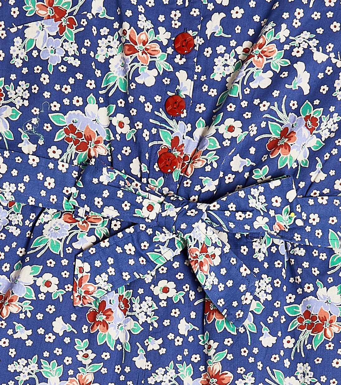 Floral-printed cotton jumpsuit | Polo Ralph Lauren Kids