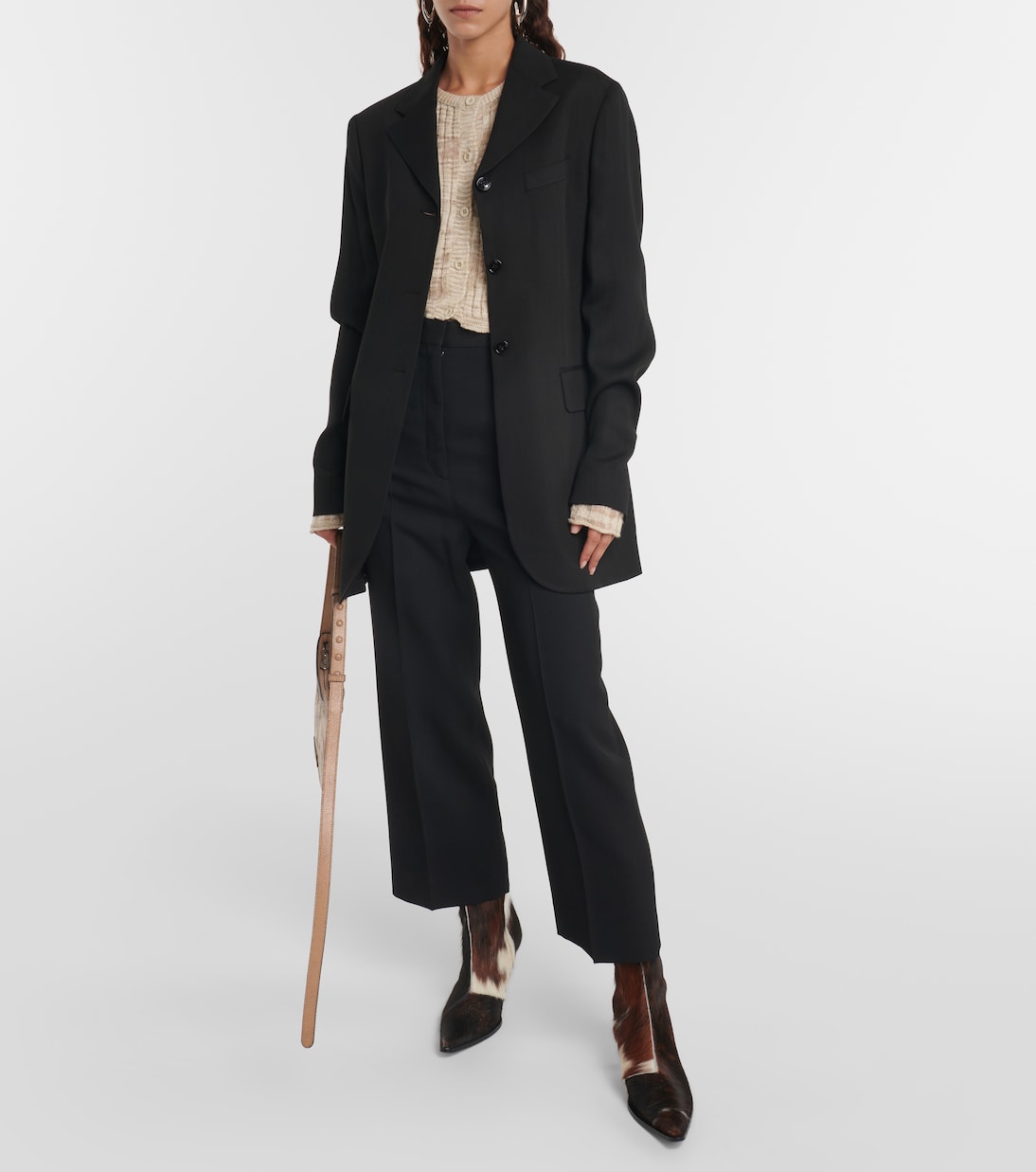 Pantalon droit à taille haute | Acne Studios