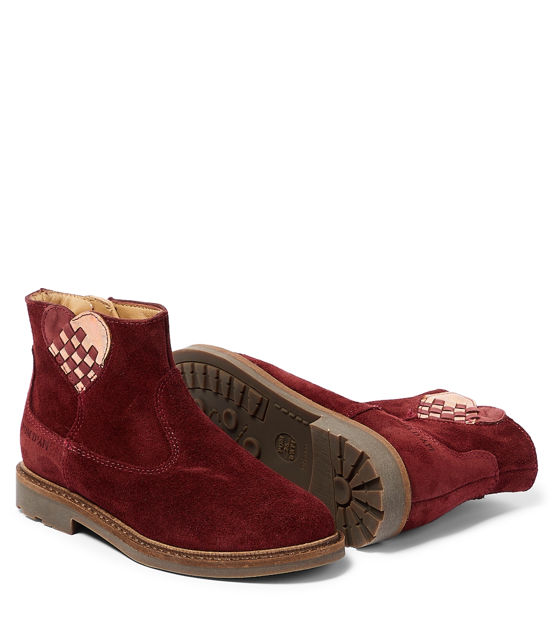 Patchwork suede Chelsea boots | Pom d'Api