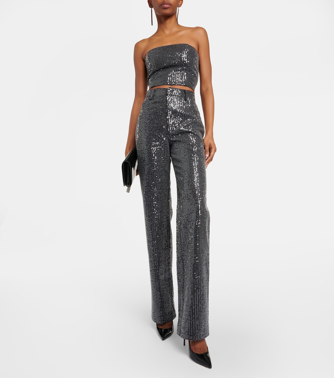 Straight Jeans mit Pailletten | Rotate