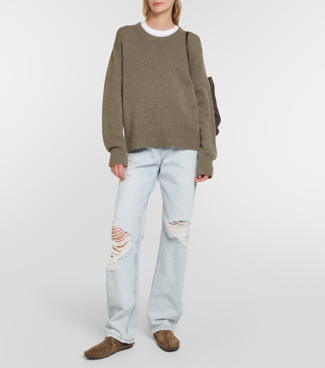 Ankle Boots Tyler aus Veloursleder | The Row