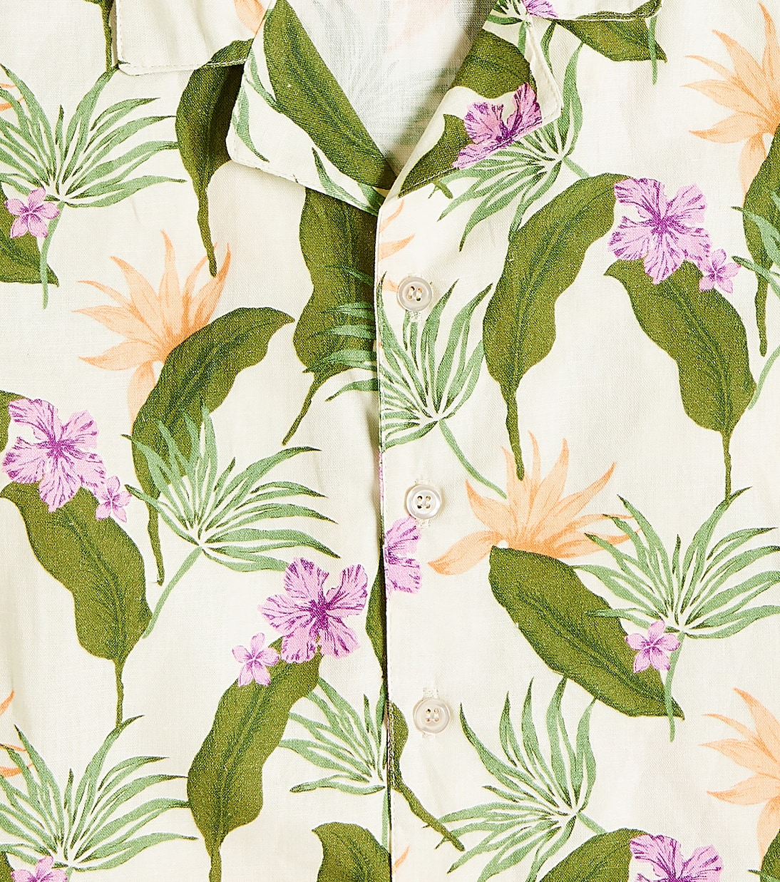 Hills printed linen and cotton shirt | The New Society