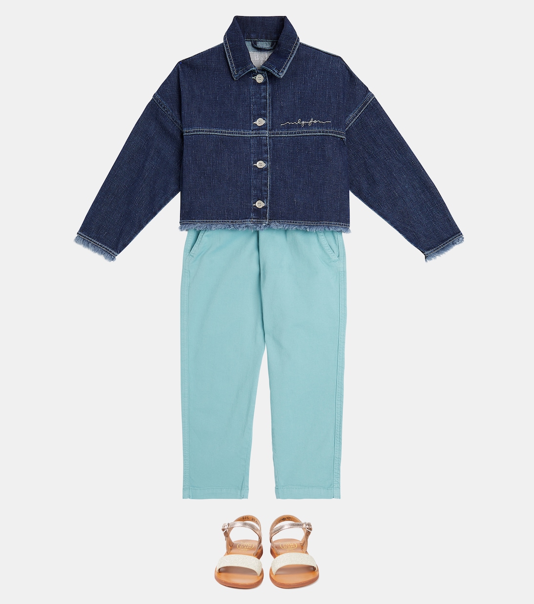 Pantaloni in gabardine di cotone | Il Gufo