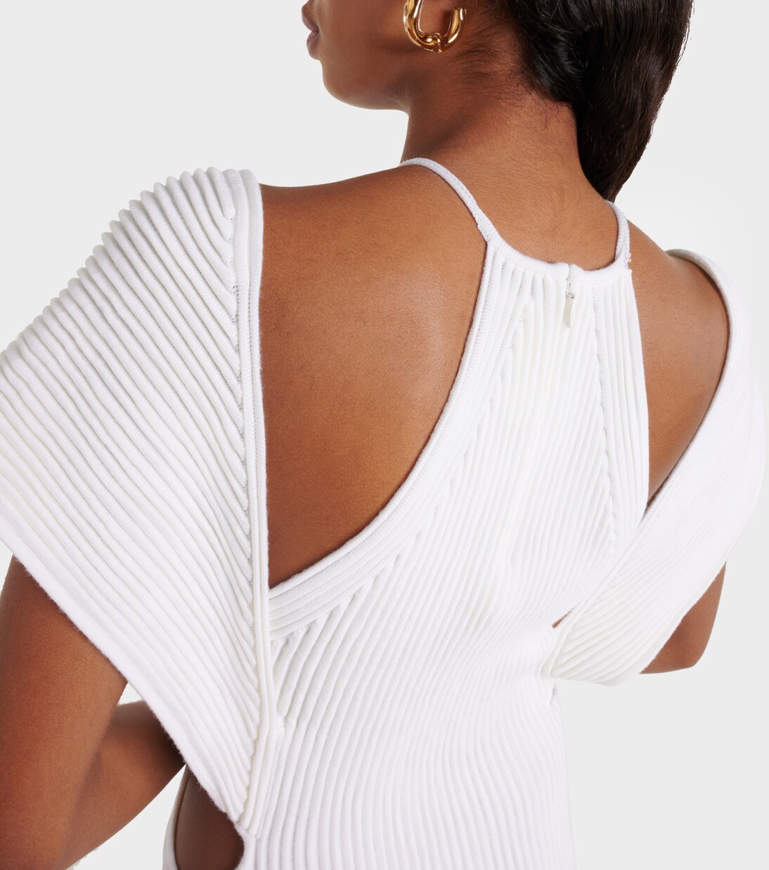 Vestido largo de lana con abertura | Chloé