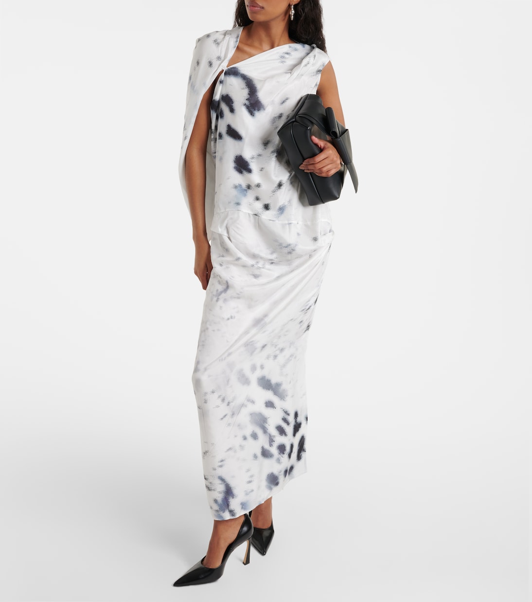 Robe midi en satin | Jacques Wei