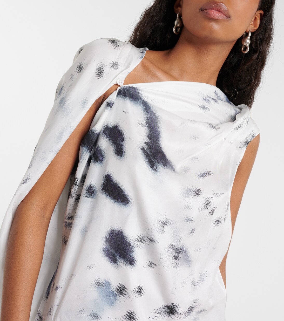 Robe midi en satin | Jacques Wei