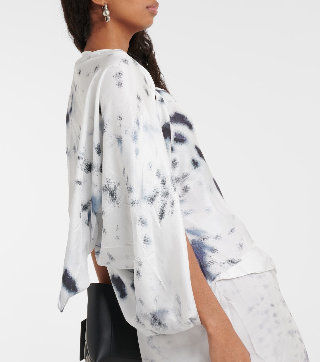 Robe midi en satin | Jacques Wei