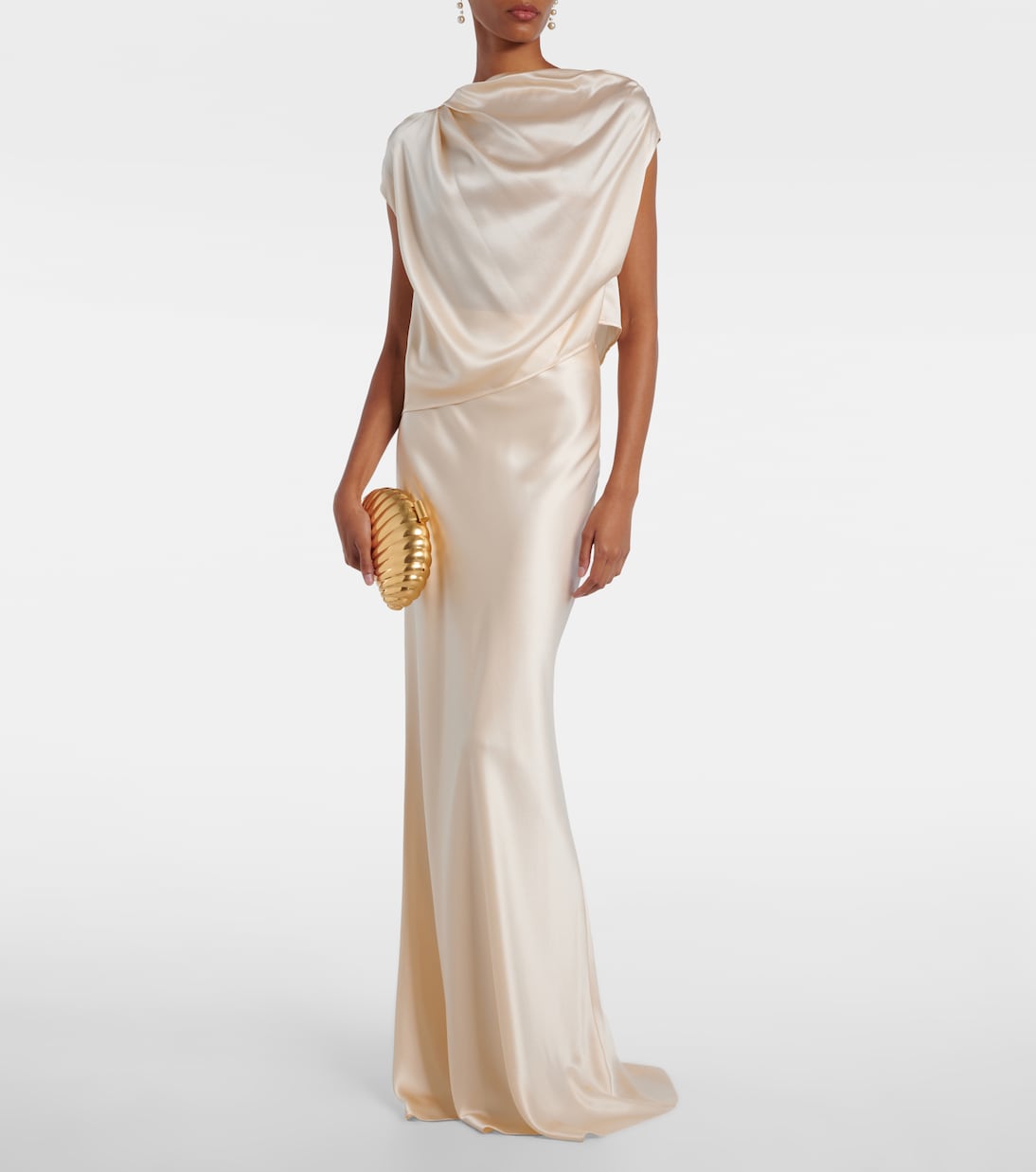 Silk satin maxi skirt | The Sei