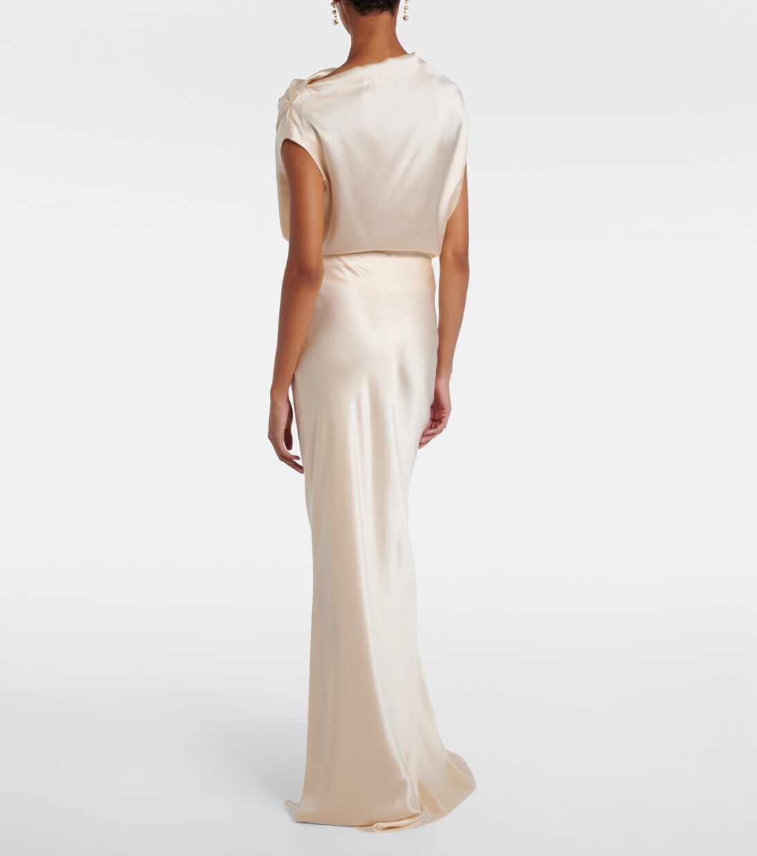 Silk satin maxi skirt | The Sei