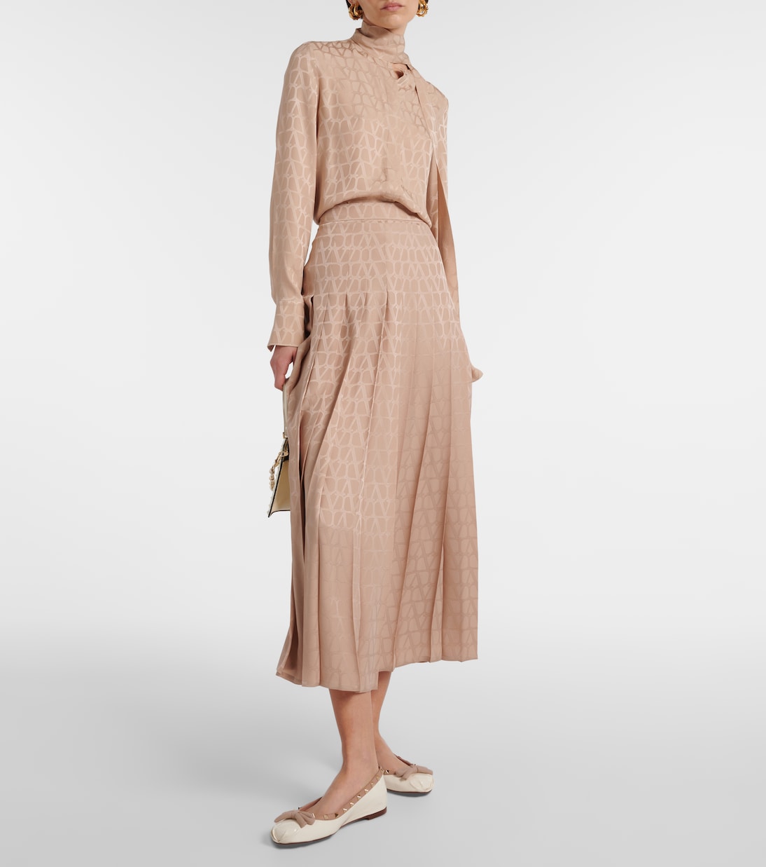 Ballerinas Rockstud aus Leder | Valentino Garavani