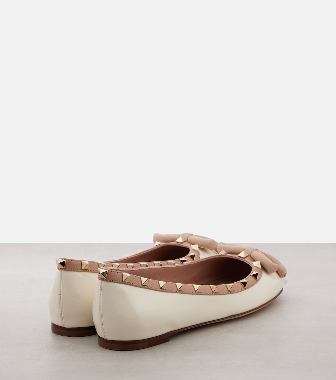 Ballerinas Rockstud aus Leder | Valentino Garavani