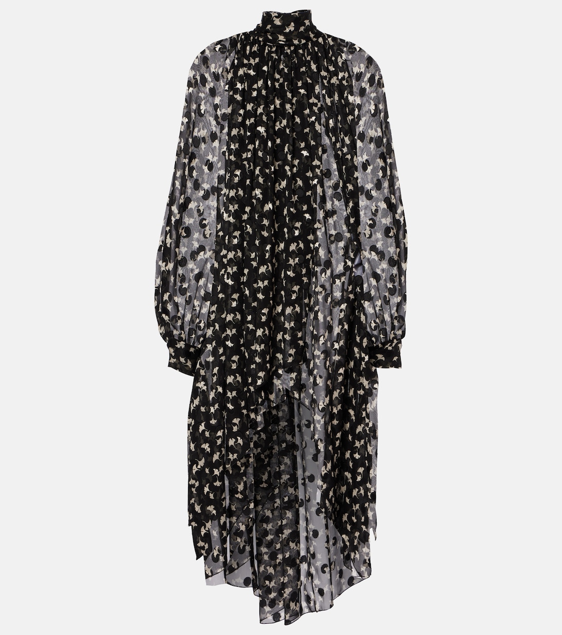 Robe longue en soie à fleurs | Chloé