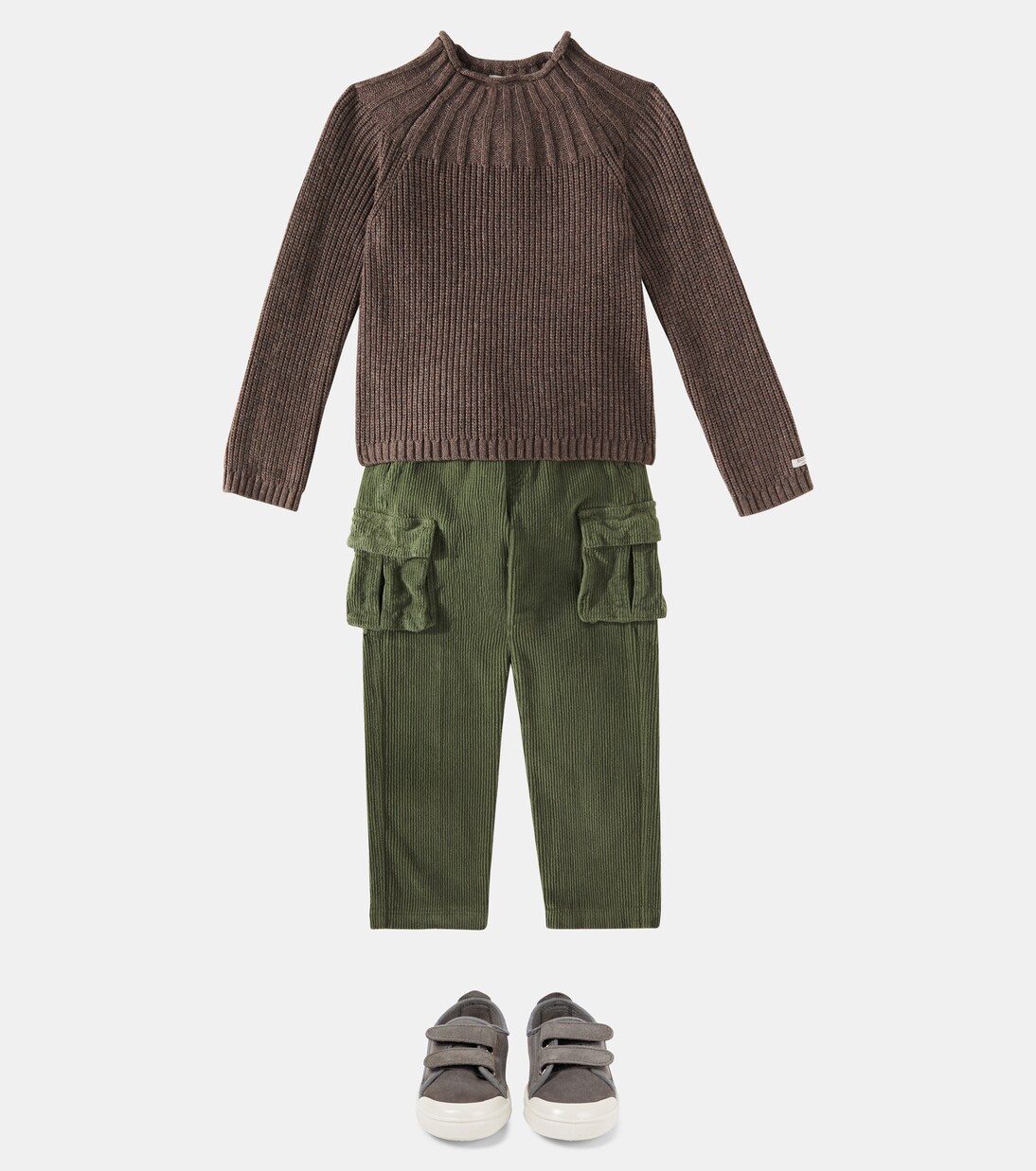 Cotton-blend corduroy straight pants | Il Gufo