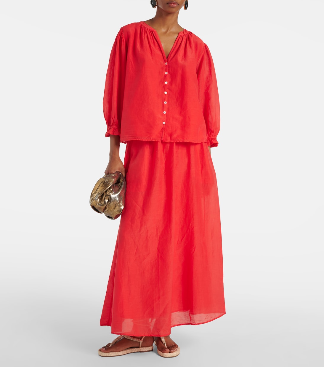 Bluse Mel aus Baumwolle und Seide | Velvet