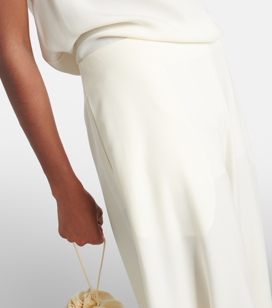 Aria draped silk crêpe top | The Row