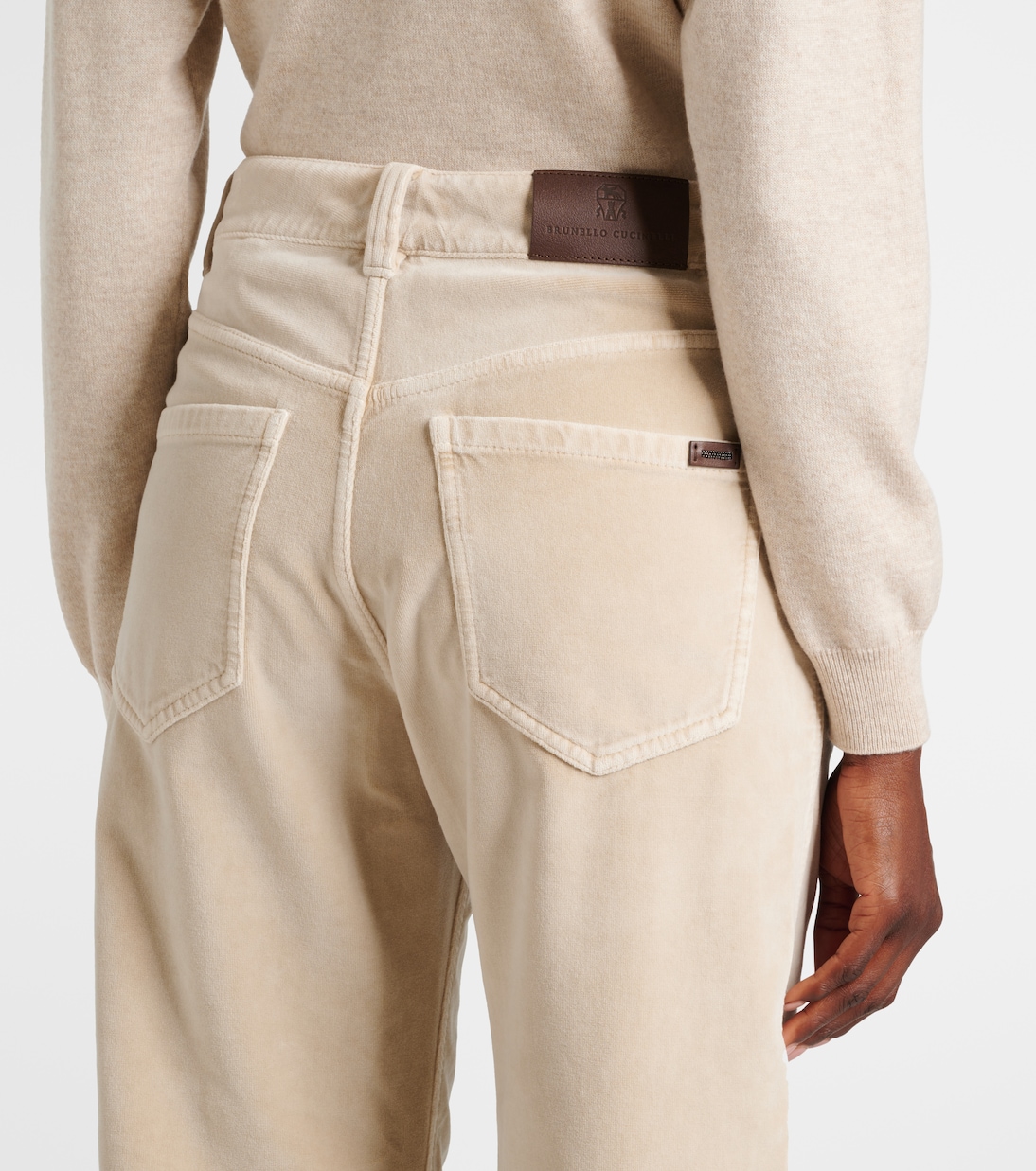 Dyed cotton wide-leg pants | Brunello Cucinelli