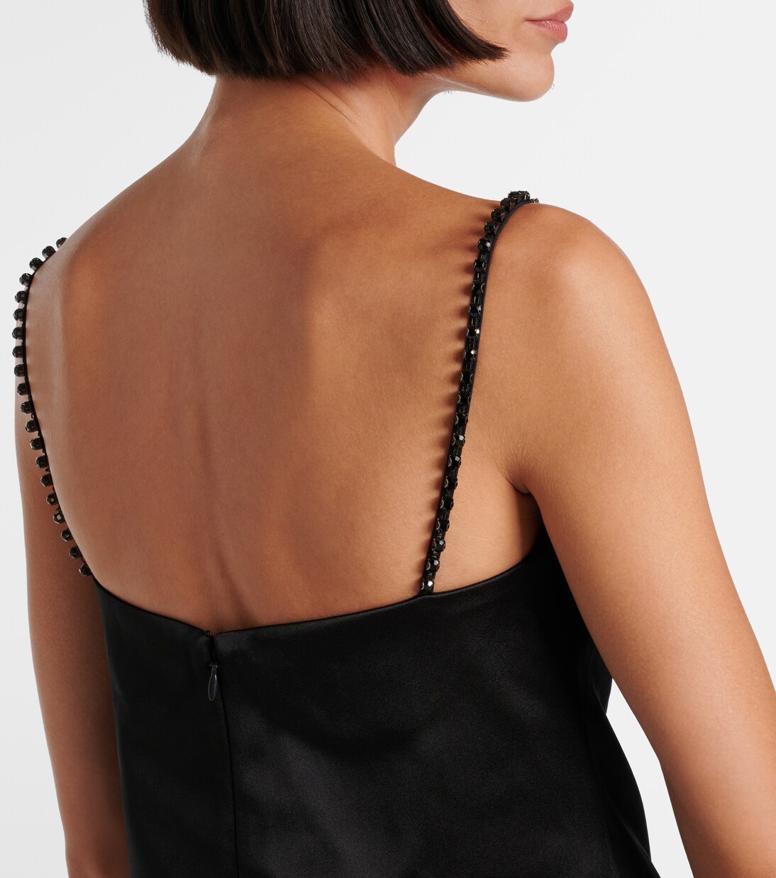 Robe en satin à cristaux | Self-Portrait