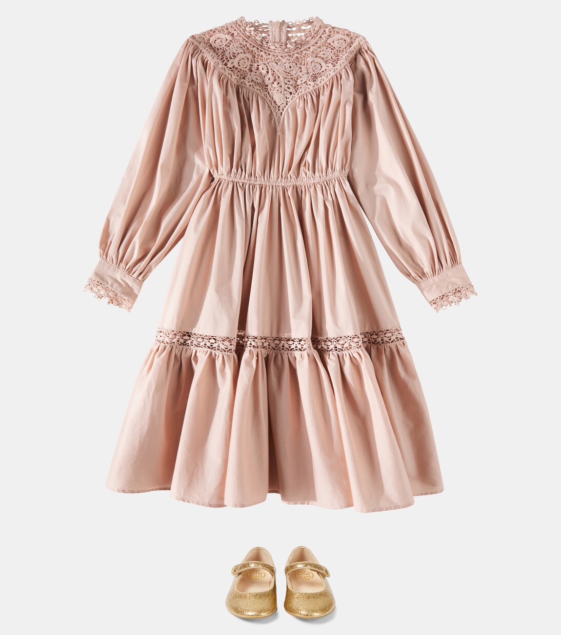 Vestido de popelín de algodón | Petite Amalie  