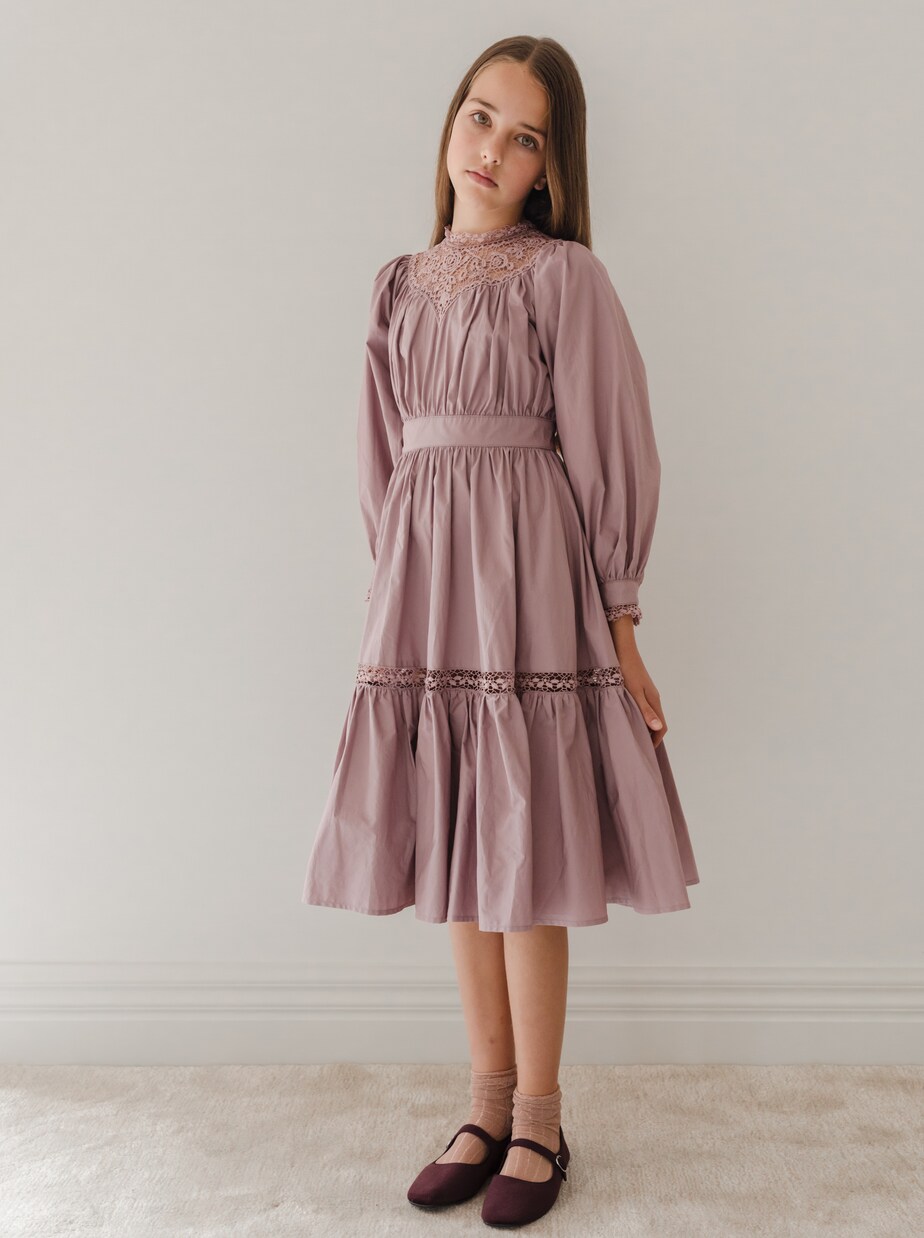 Vestido de popelín de algodón | Petite Amalie  