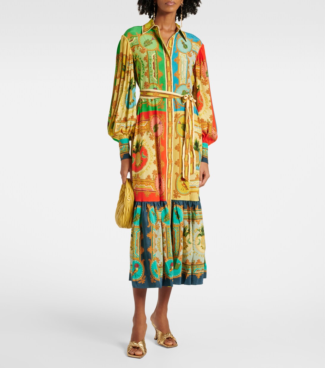 Robe chemise Monte imprimée en lin | Alémais