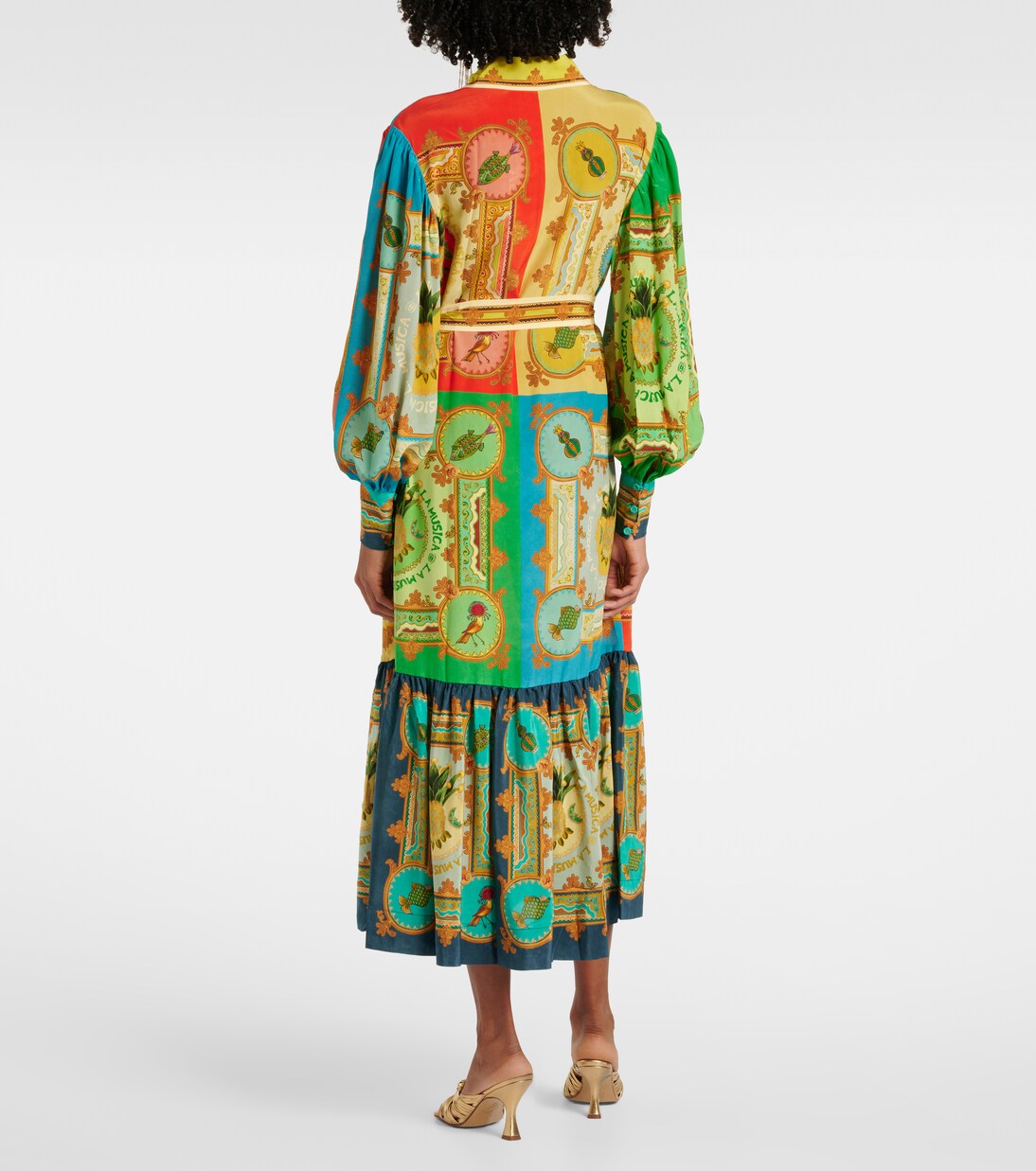 Robe chemise Monte imprimée en lin | Alémais