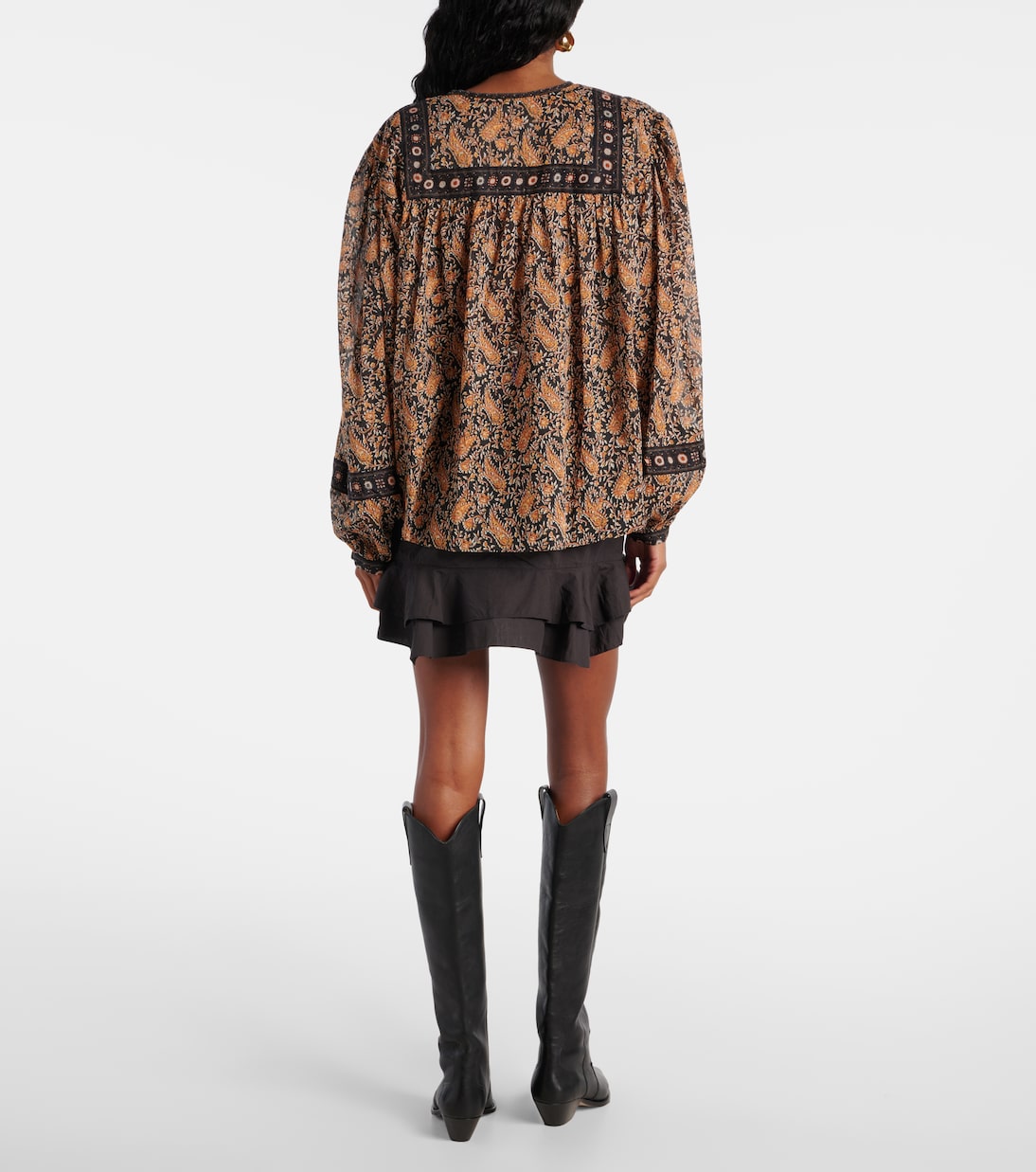 Bedruckte Bluse Gayle aus Baumwoll-Voile | Marant Etoile