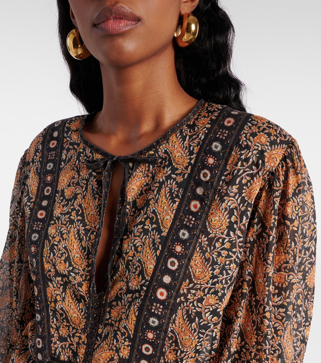 Bedruckte Bluse Gayle aus Baumwoll-Voile | Marant Etoile