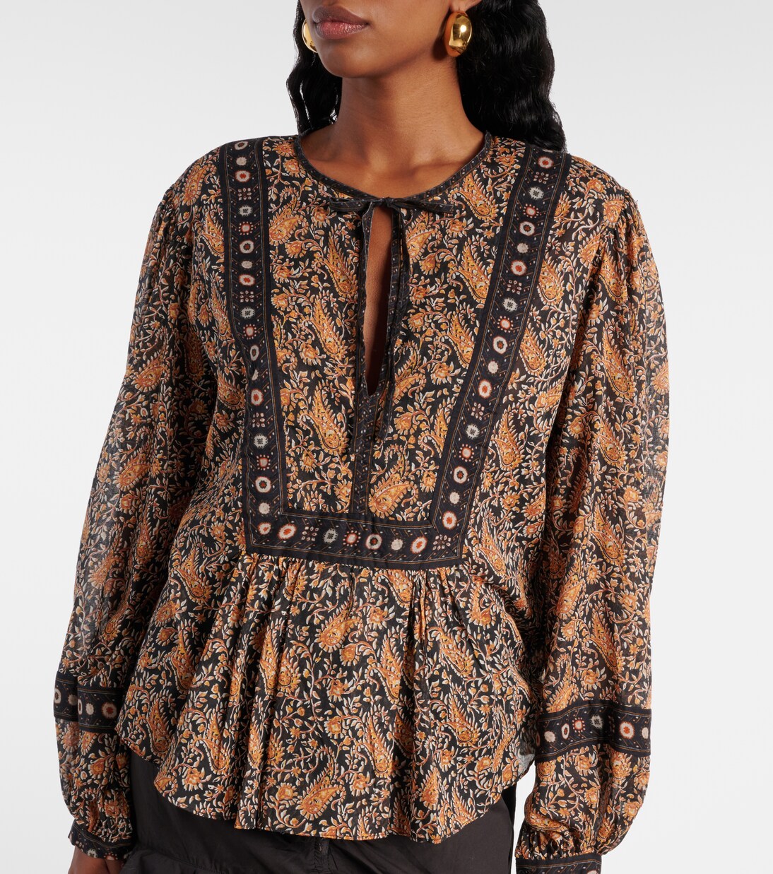 Bedruckte Bluse Gayle aus Baumwoll-Voile | Marant Etoile