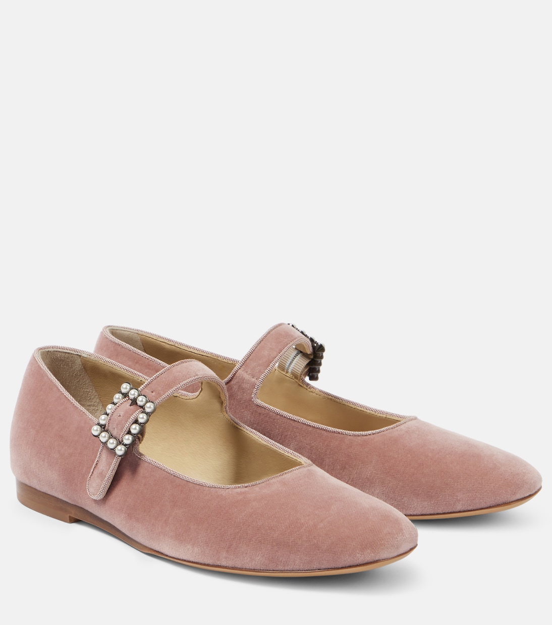 Velvet Mary Jane flats | Le Monde Béryl