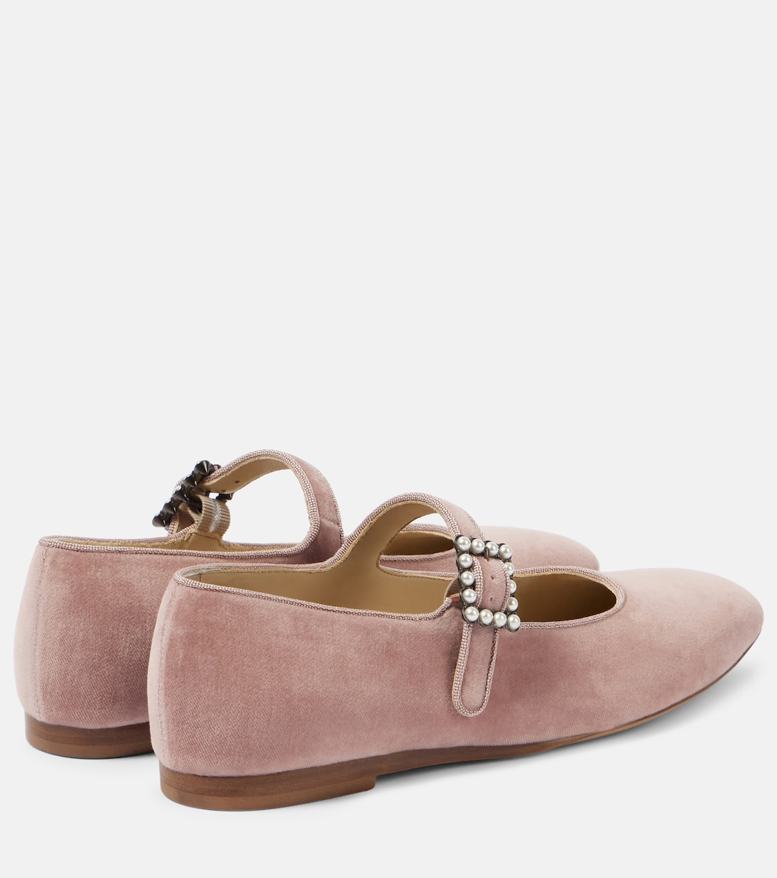 Velvet Mary Jane flats | Le Monde Béryl
