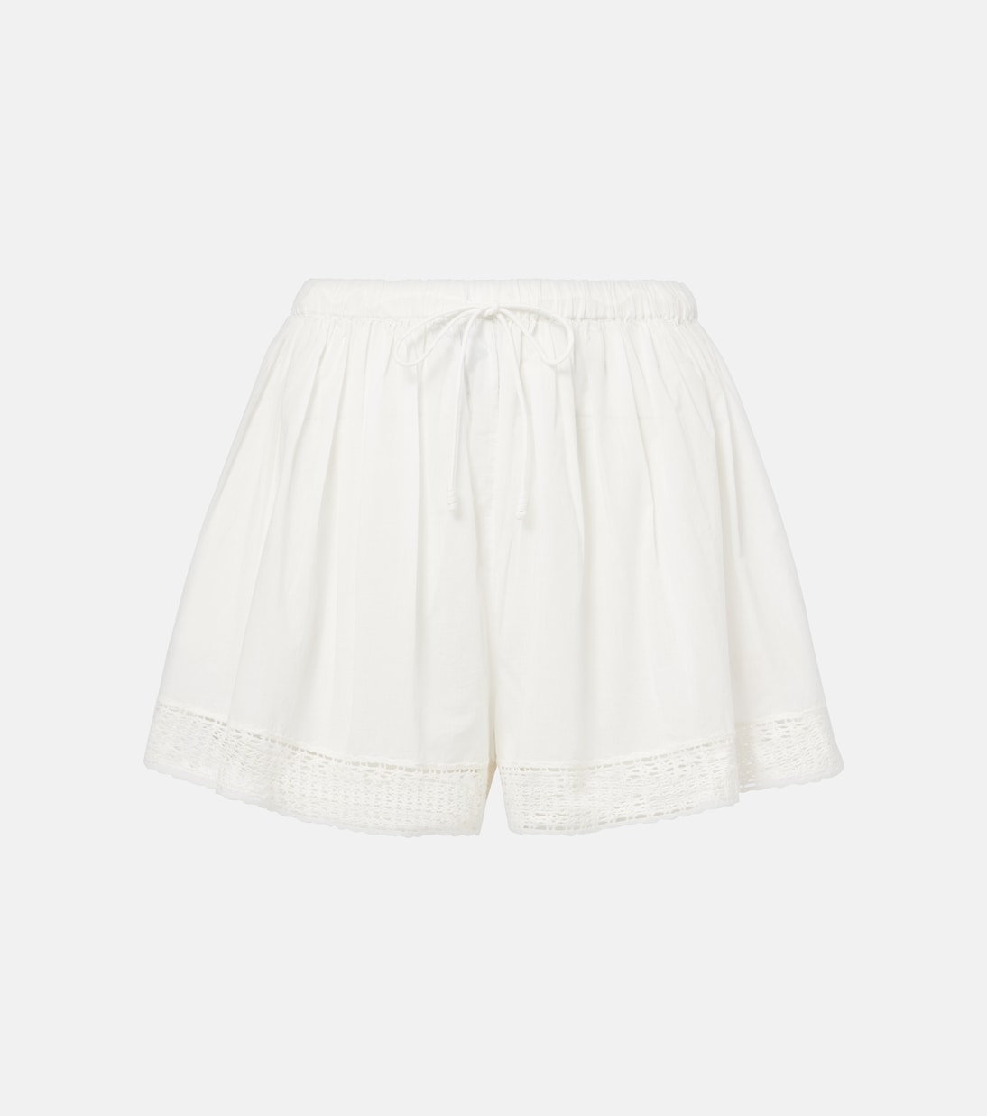 Shorts Isla aus Baumwolle mit Häkelstrick | Ulla Johnson