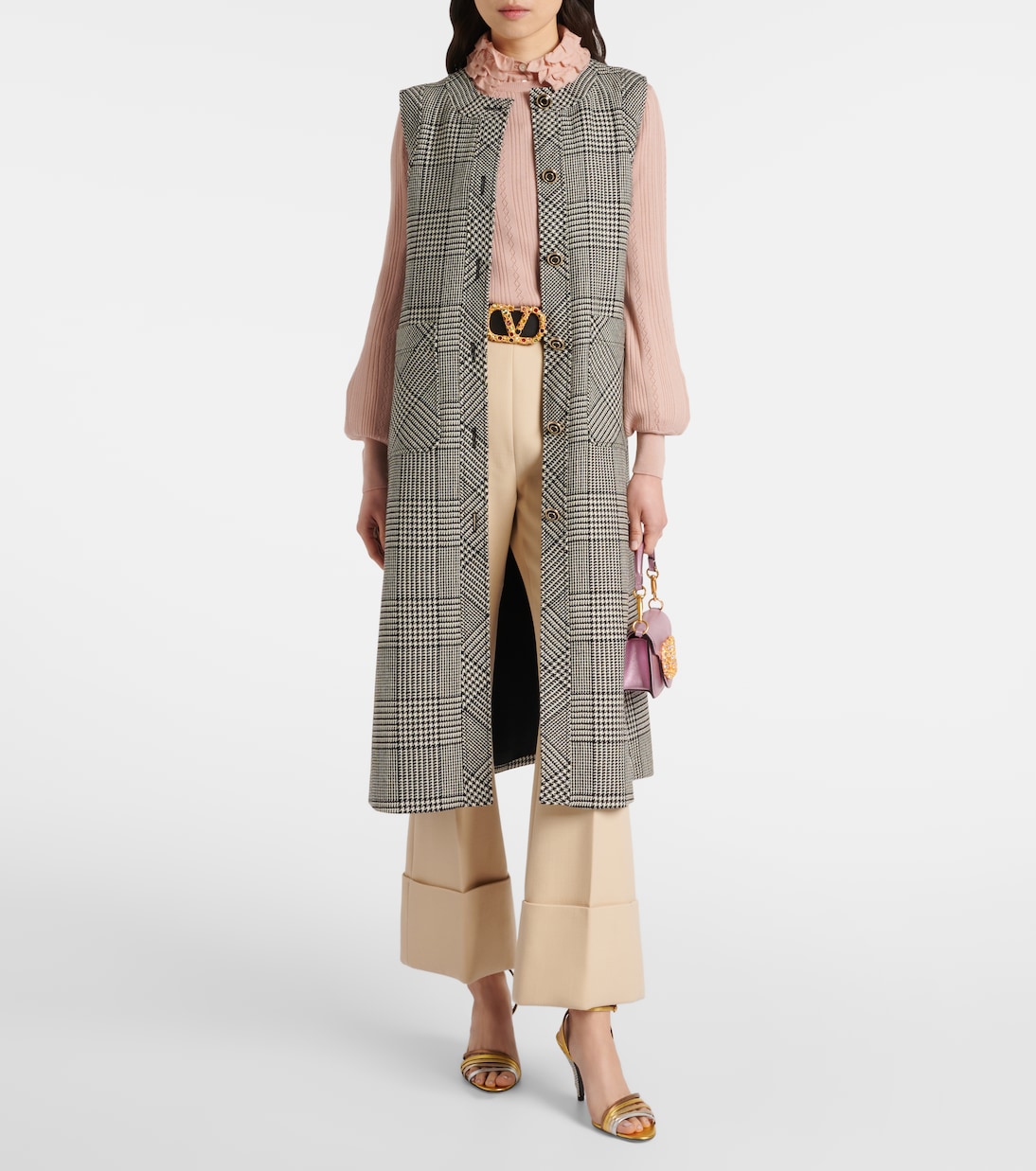 Pointelle virgin wool sweater | Valentino