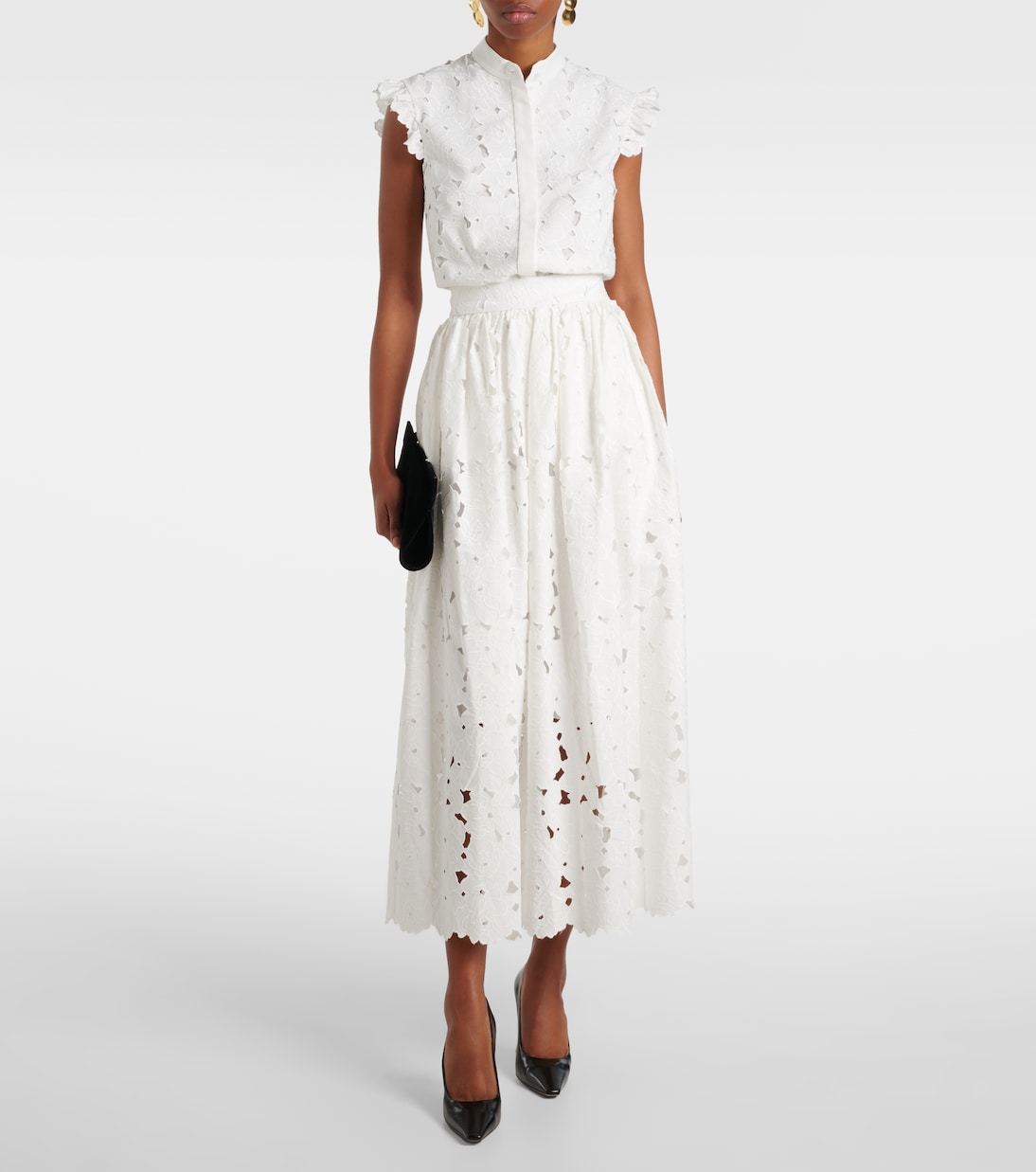 Midirock aus einem Baumwollgemisch | Erdem