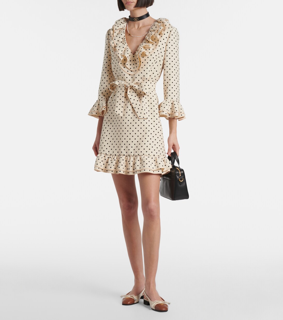 Minikleid Plusdepois aus Crepe Couture | Valentino