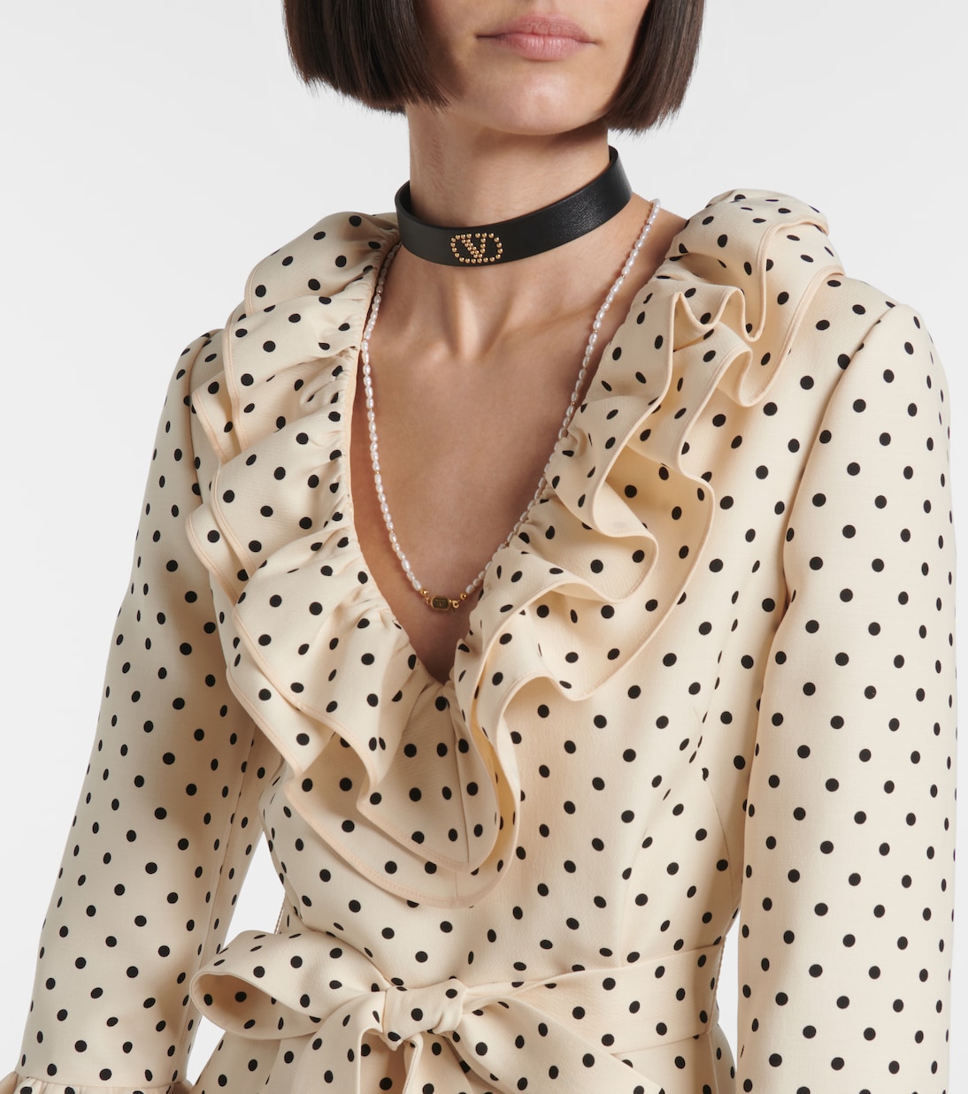 Minikleid Plusdepois aus Crepe Couture | Valentino