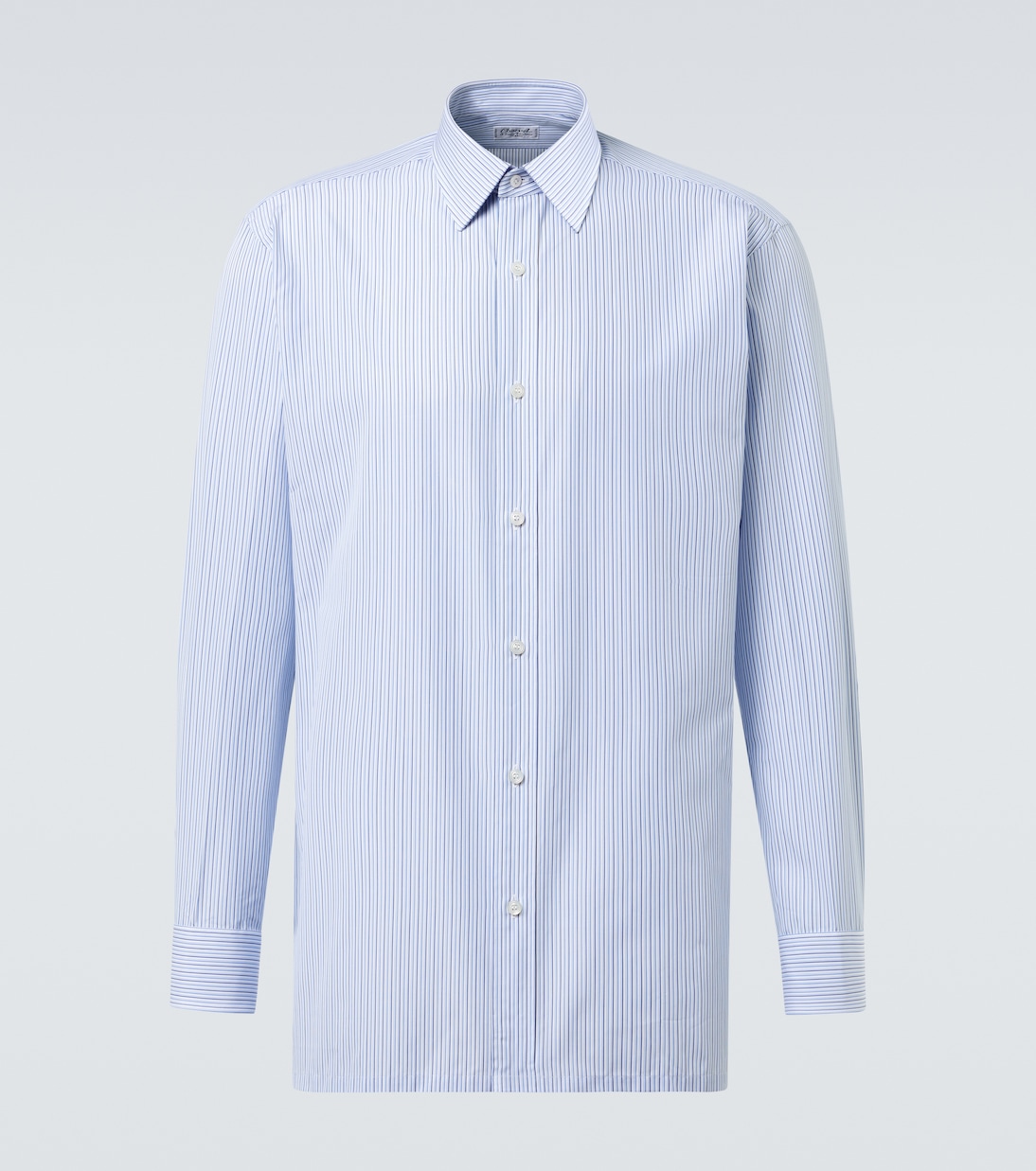 Striped cotton poplin shirt | Charvet