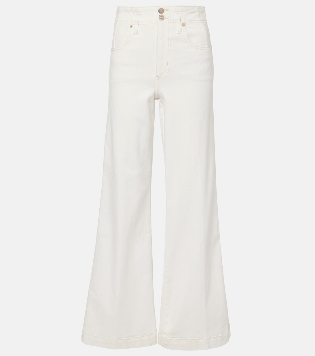 The Seamed Wide high-rise pants | Frame