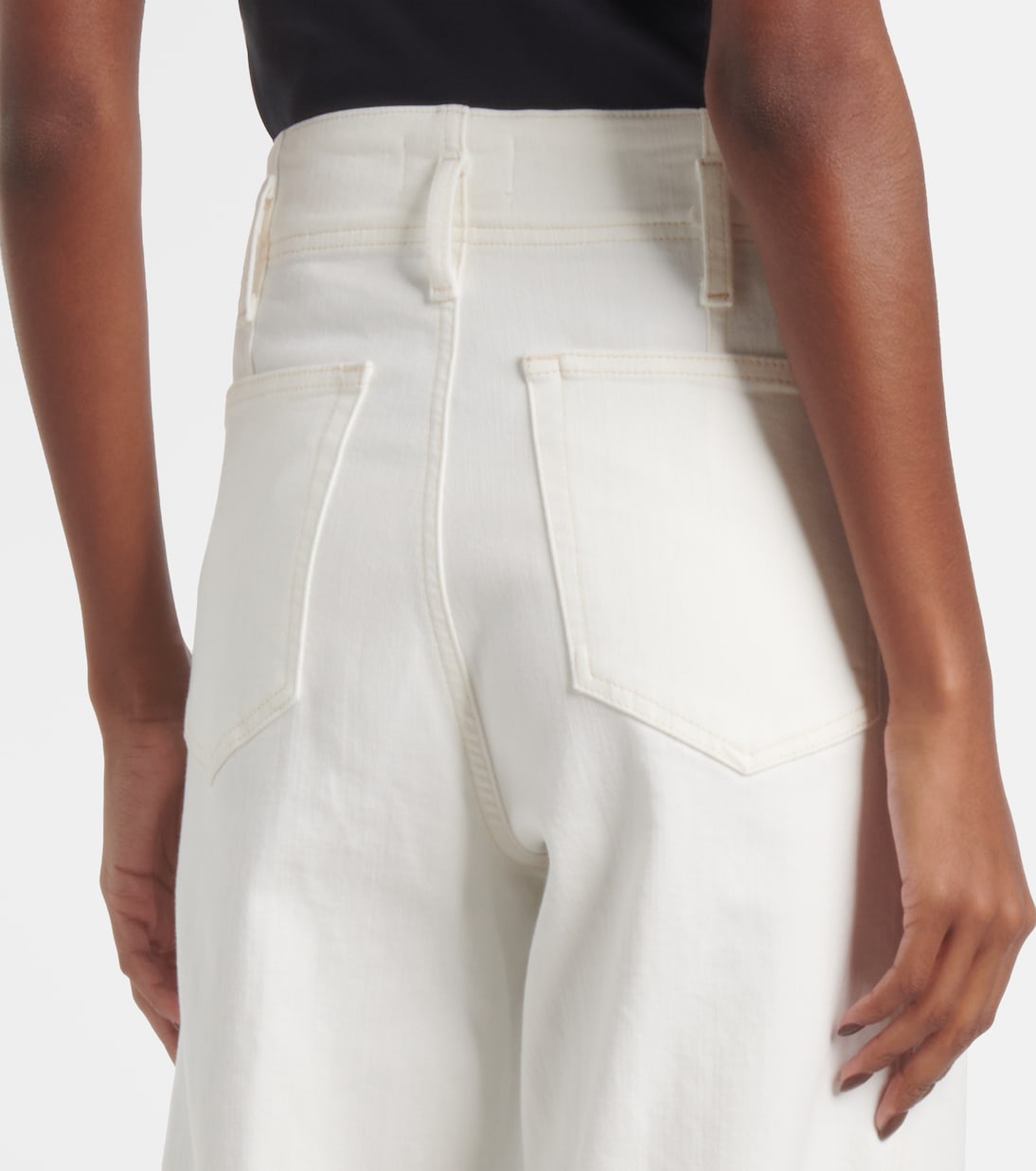The Seamed Wide high-rise pants | Frame