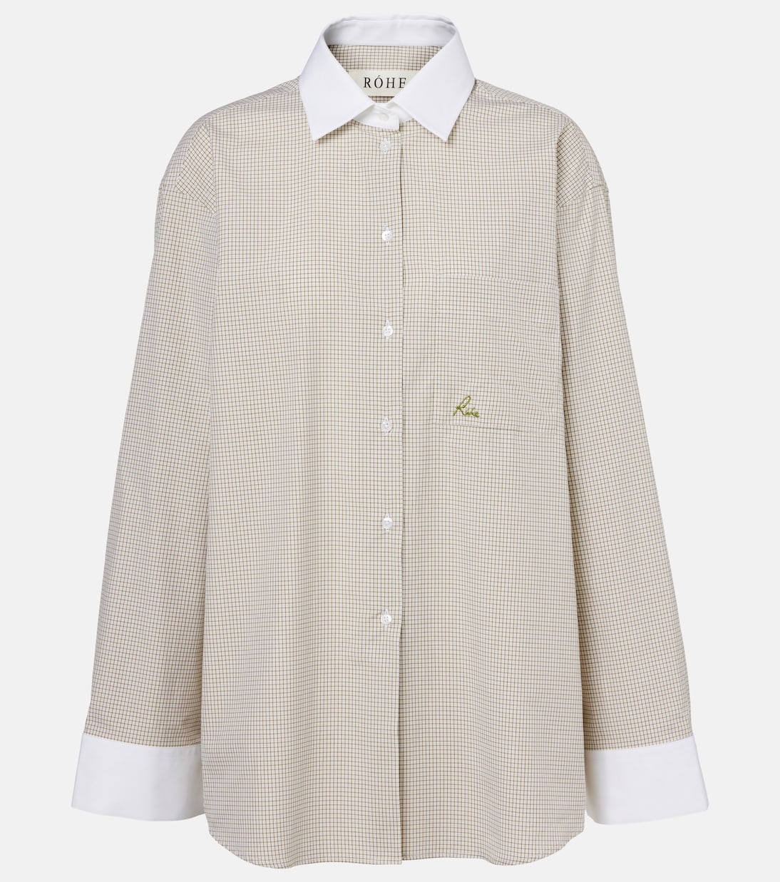 Checked cotton shirt | Róhe