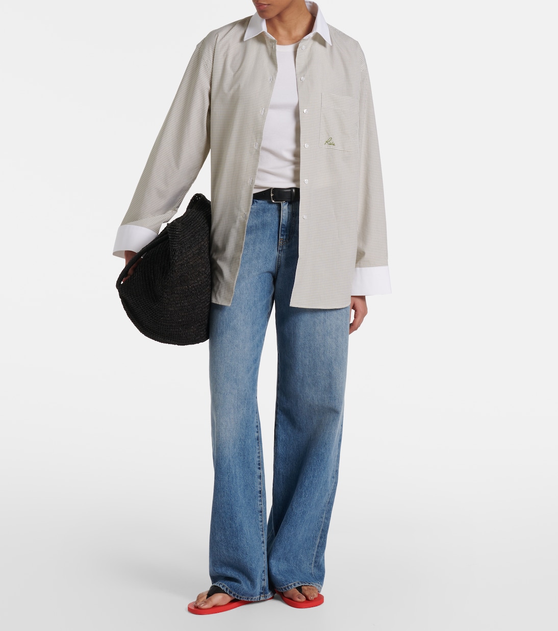 Checked cotton shirt | Róhe