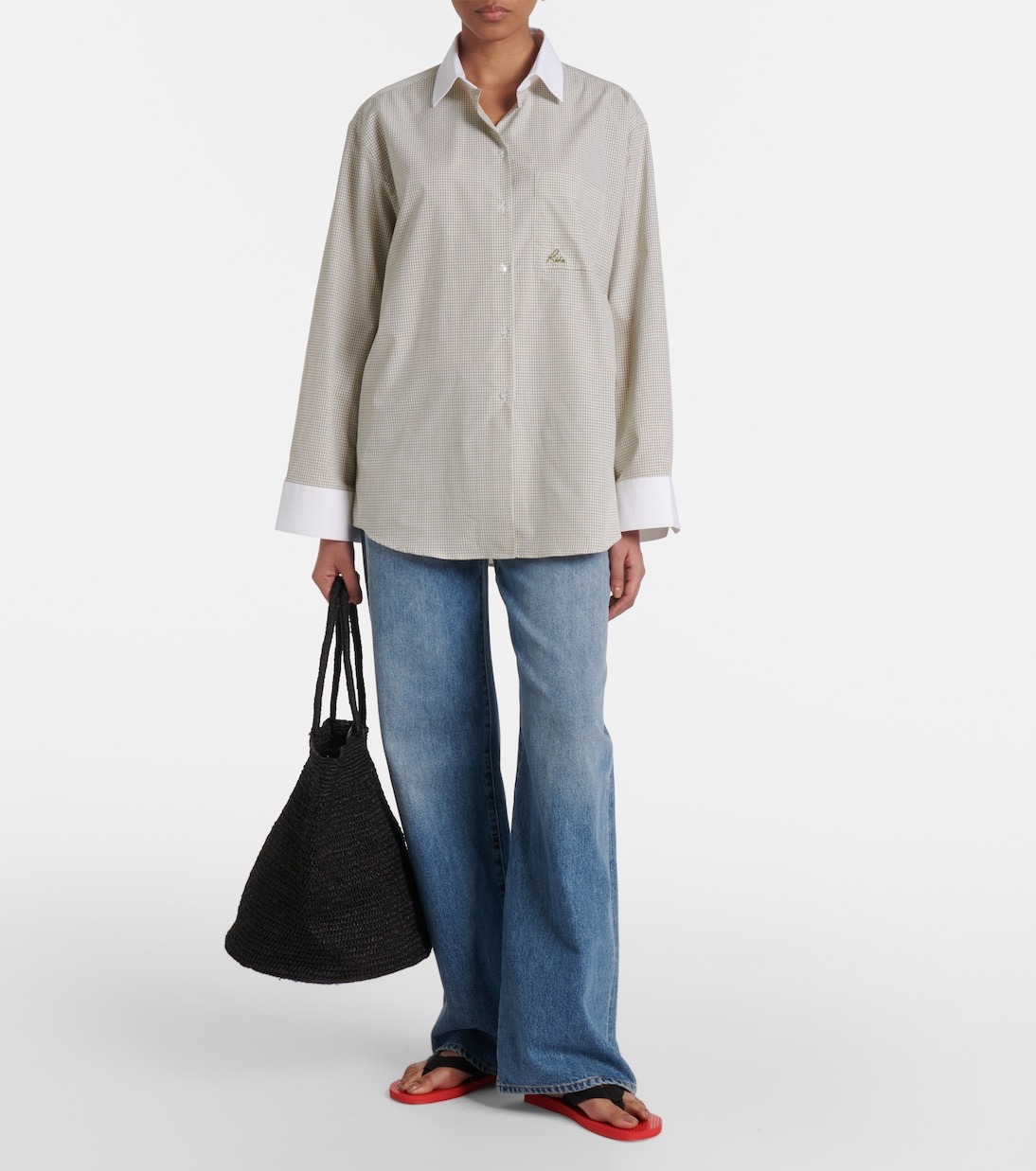 Checked cotton shirt | Róhe