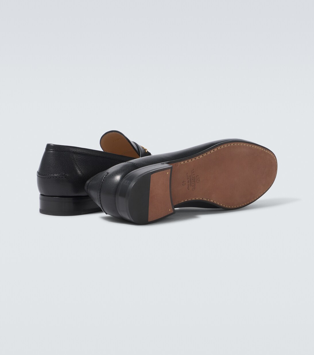 VLogo leather loafers | Valentino Garavani