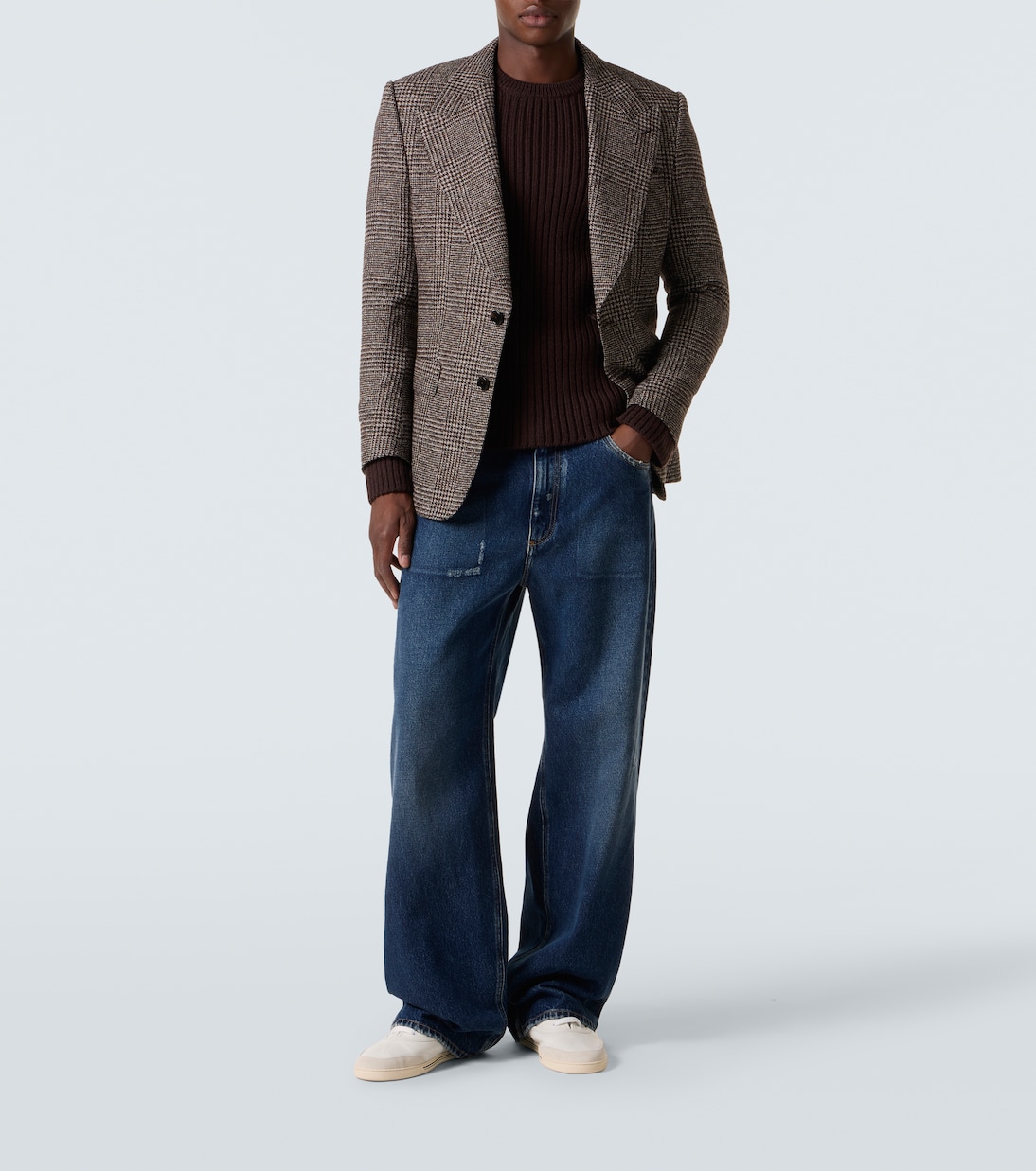 Jeans a gamba larga a vita bassa | Dolce&Gabbana