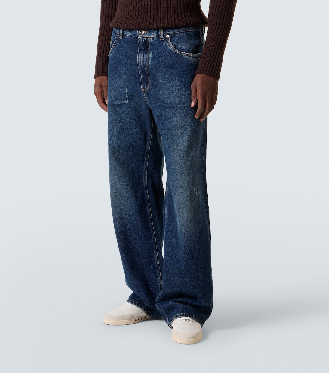 Jeans a gamba larga a vita bassa | Dolce&Gabbana