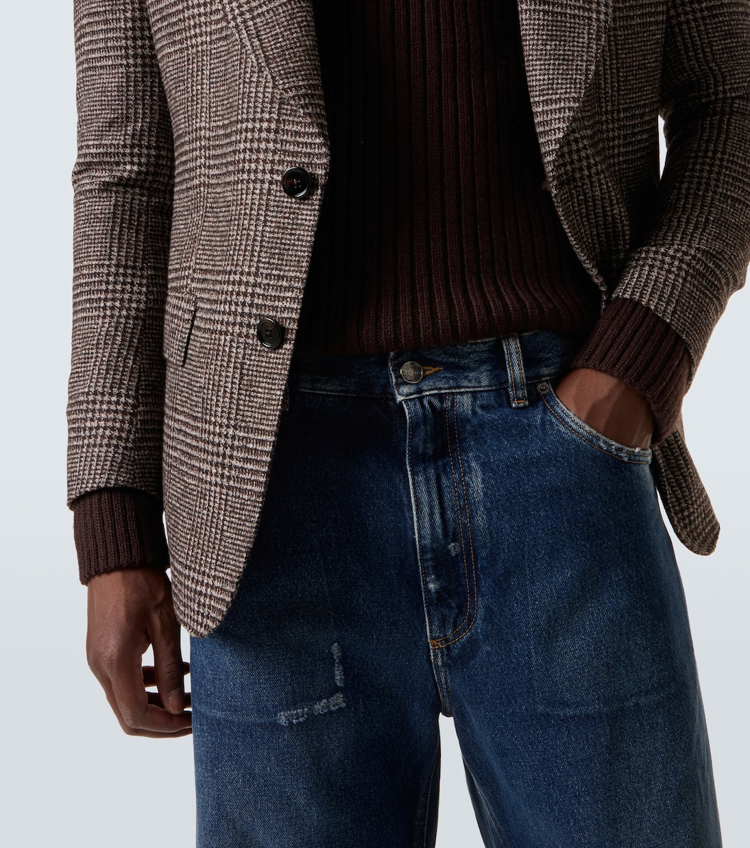 Jeans a gamba larga a vita bassa | Dolce&Gabbana