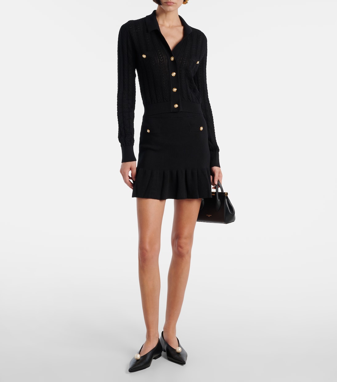 Cardigan aus Pointelle-Strick | Alessandra Rich